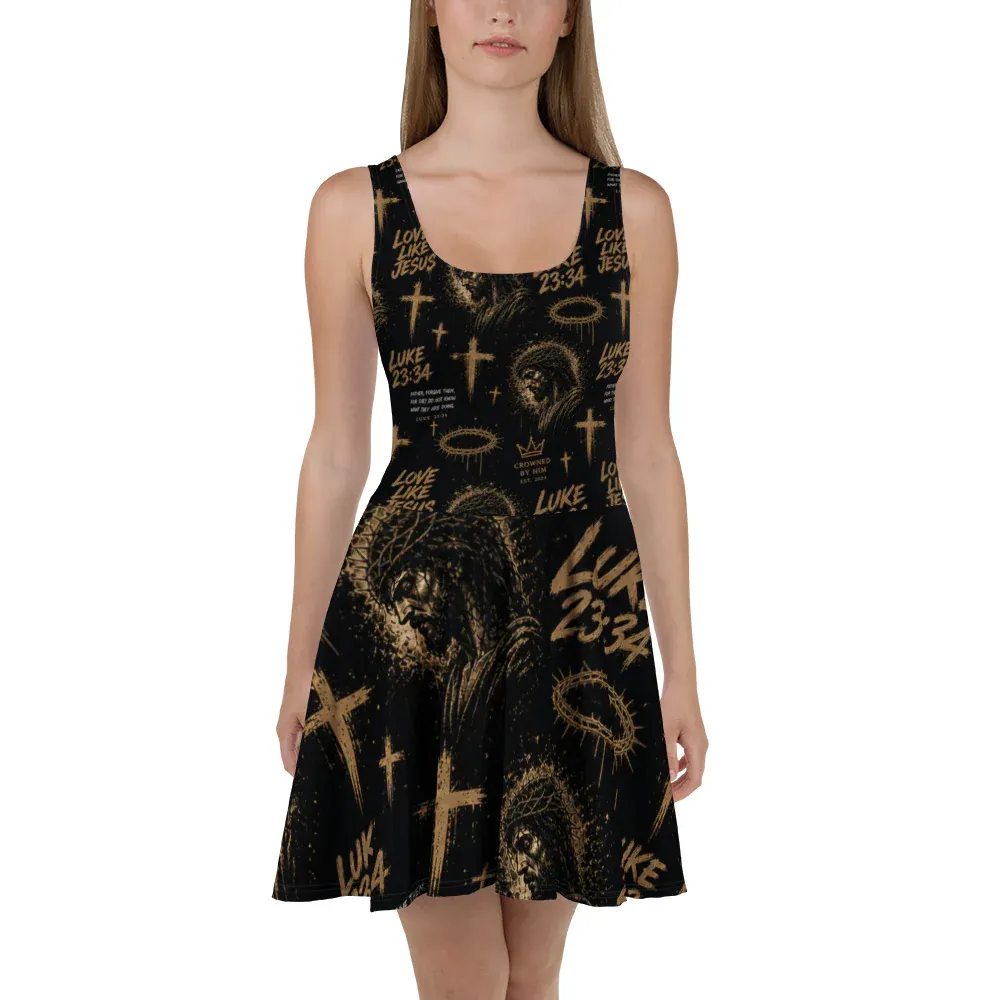 Luke 23:34 Skater Dress - Image 13