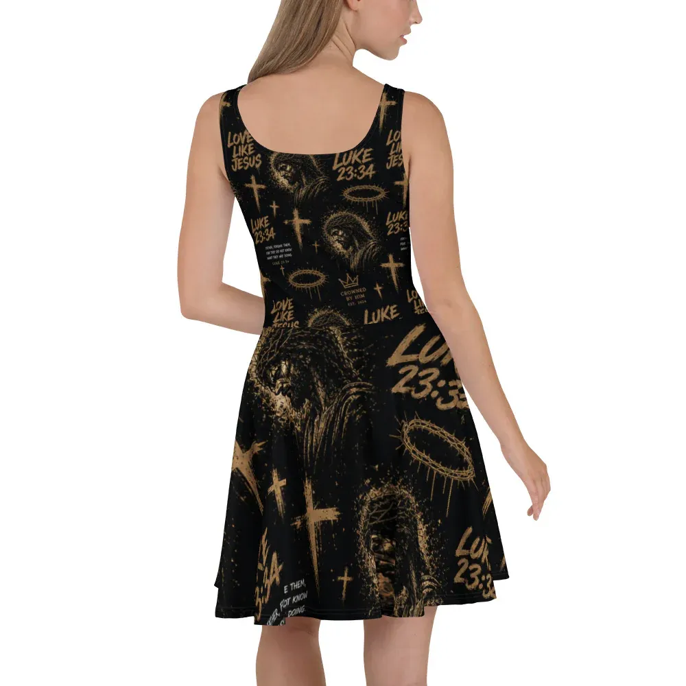 Luke 23:34 Skater Dress - Image 16
