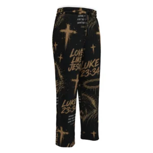 Luke 23:34 Wide-leg joggers