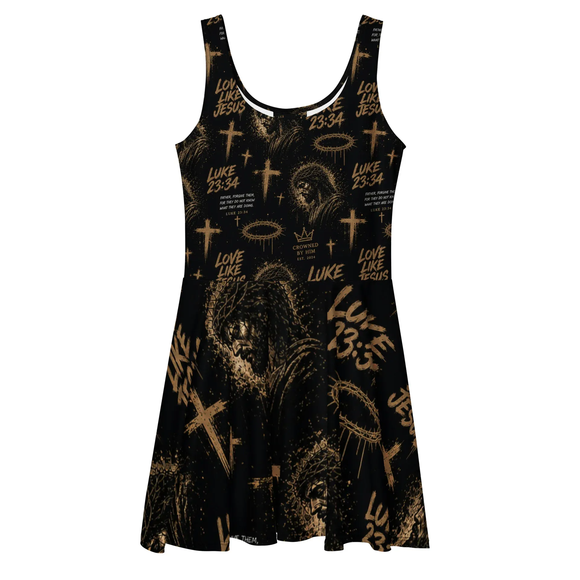 Luke 23:34 Skater Dress - Image 7