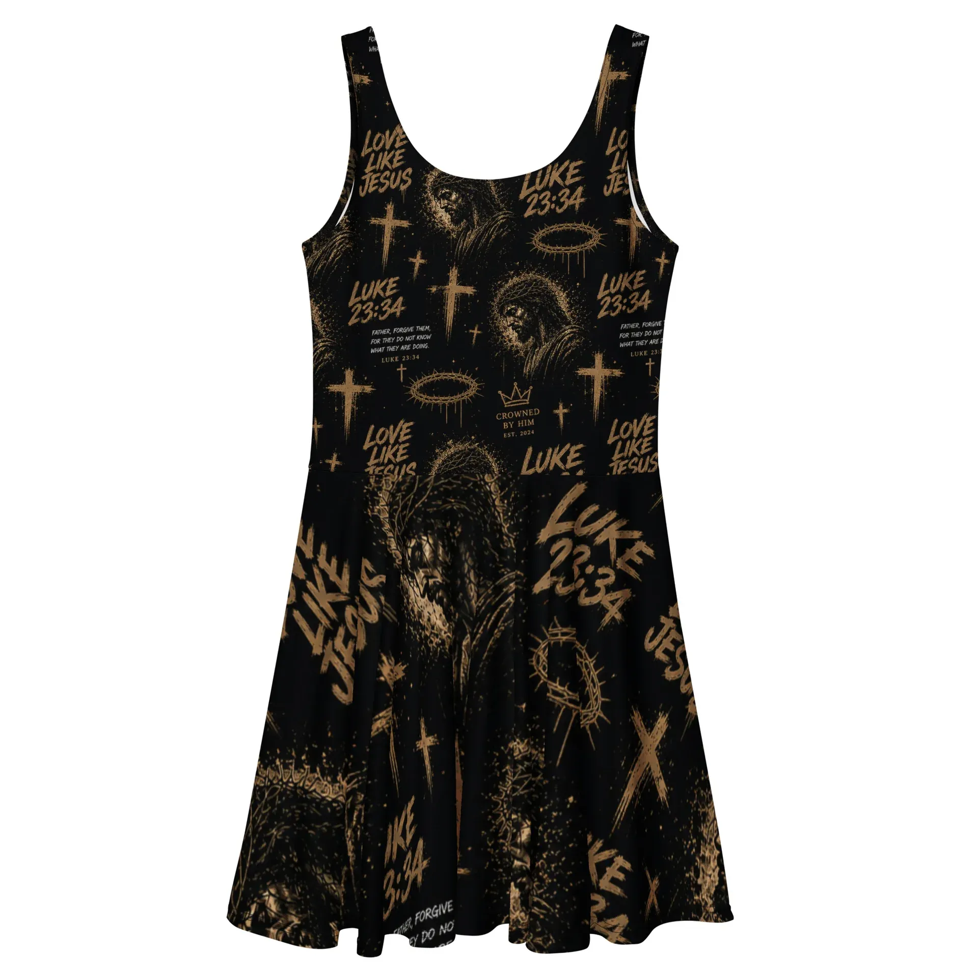 Luke 23:34 Skater Dress - Image 8